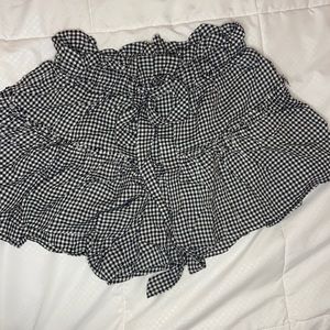 Grey Bandit gingham shorts size small